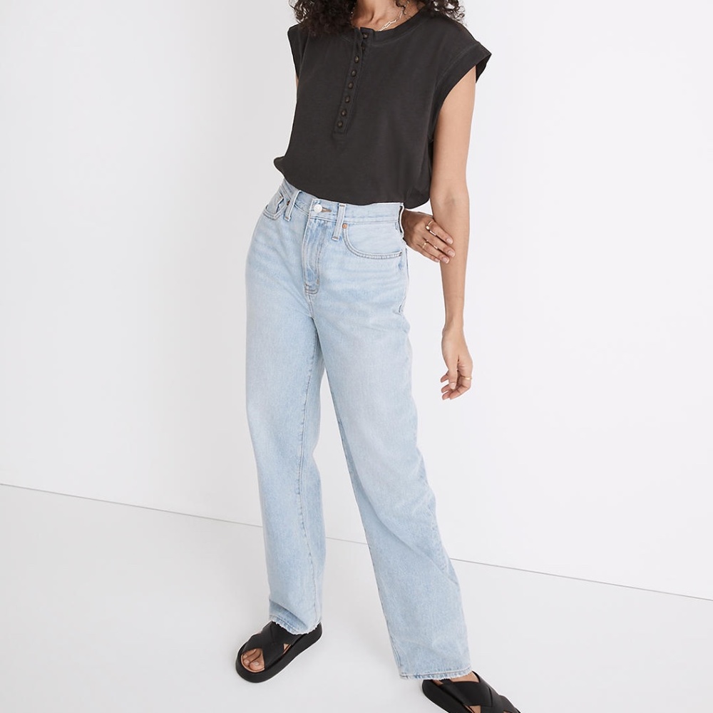 NWT Baggy Straight Jeans in Berteau Wash, Sz 30